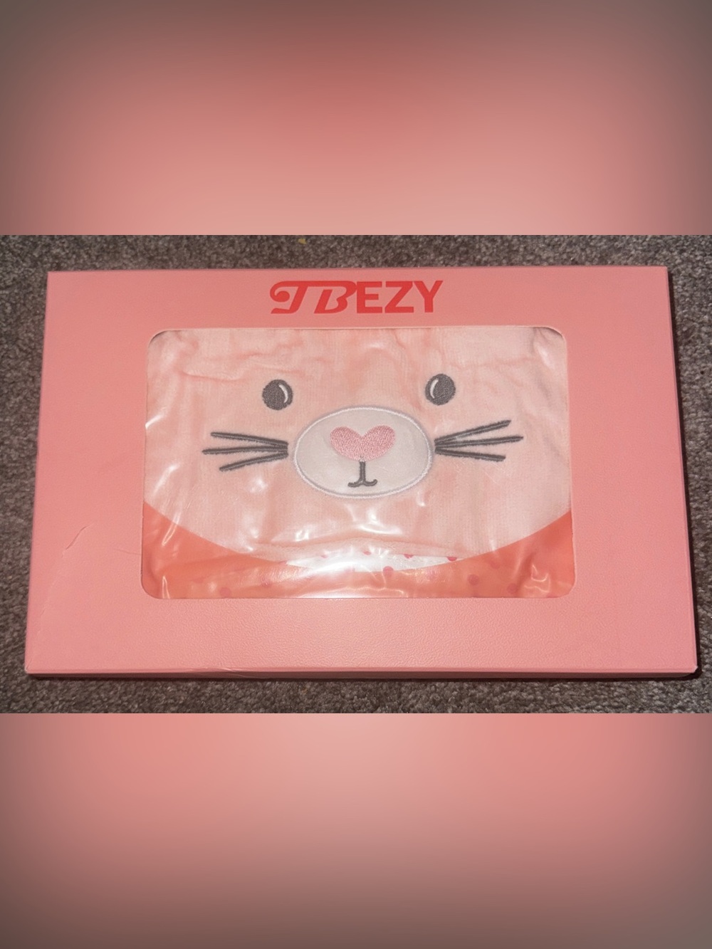 TBEZY Pink Bunny Hooded Baby Towel 100% Organic Cotton Newborn Infant